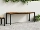 Garden Bench 108.5 x 35 x 45 cm Solid Acacia Wood Rectangular 901295