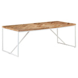 ZNTS Dining Table 200x90x76 cm Solid Acacia and Mango Wood 323553