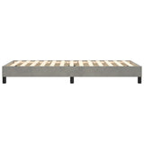 Box Spring Bed Frame Light Grey Single Velvet 3121187