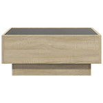 ZNTS Coffee Table with LED Sonoma Oak 70x50x30 cm Engineered Wood 847513