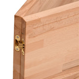 Workbench 180x55x81,5 cm Solid Wood Beech and Metal 3188906
