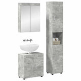 Bathroom Furniture Set TULUM 3 pcs Concrete Grey 3398037