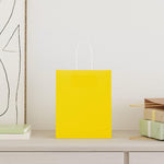 ZNTS Paper Bags 250 pcs with Handles Yellow 18x8x22 cm 4101782