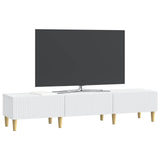 TV Cabinet with Drawer White 147 x 34.5 x 30 cm Engineered Wood 894705