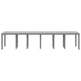 Garden Table Light Grey 350 x 100 x 74 cm Poly Rattan 3378527