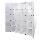 ZNTS Modular Cabinet 14 Compartments White 37x146x180.5 cm 240500