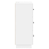 Drawer Cabinet High Gloss White 66 x 34.5 x 87 cm 895299