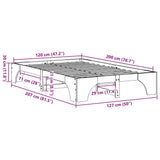 Bed Frame White 120 x 200 cm Solid Pine Wood 872948