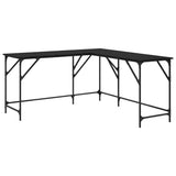 Desk Black Oak 149 x 149 x 75 cm Engineered Wood 882864