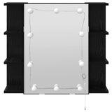 Mirror Cabinet Black Oak 70 x 16.5 x 60 cm Engineered Wood 886233