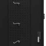 Saddle Cabinet Black Steel Medium Height-Adjustable Shelves 339605