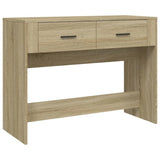 Console Table Sonoma Oak 100x39x75 cm Engineered Wood 816779