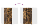 Wall Corner Cabinet LUCCA Smoked Oak 57 x 57 x 100 cm 885170