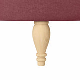 Slipper Chair Wine Red 56.5 x 70 x 110 cm Fabric 42020681