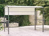 Gazebo with Roof 220x110x200 cm Cream 318532