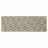Stair Mats Self-adhesive Sisal-Look 15 pcs 65x21x4 cm Light Green 326887