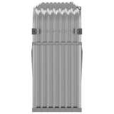 Log Holder Light Grey 234x45x100 cm Galvanised Steel 364555