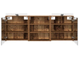 Bathroom Cabinet Set 3 pcs 126 x 16 x 62.5 cm Engineered wood 3403838