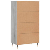 Highboard Grey Sonoma 60x36x110 cm Engineered Wood 831482