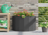 Planter Black 60 x 30 x 50 cm Steel 883717