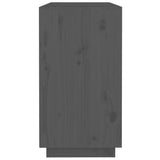 Sideboard Grey 100x40x75 cm Solid Wood Pine 820134