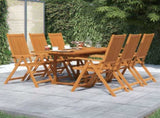Garden Dining Set Natural Wood Solid Acacia wood Medium 3079646