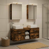 Bathroom Furniture Set 5 pcs Smoked Oak 3406835