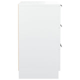 ZNTS Bedside Cabinet White 40x36x65 cm 811268