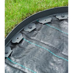 ZNTS Nature Garden Border Edging 5cmx10m Grey 442629