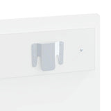 Wall-Mounted Headboard HOORN High Gloss White Engineered Wood 897419