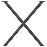 Dining Table Legs X-Shaped 2 pcs Anthracite 80x cm Steel 4012922