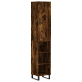 Highboard Smoked Oak 34.5x34x180 cm Engineered Wood 3199006