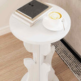 Coffee Table White 39.5 x 39.5 x 53.5 cm Solid pine wood 873557
