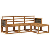Outdoor Sofa Set 4 pcs Natural Solid Acacia Wood 3385105