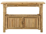Console Table with Shelf Natural 80 x 35 x 75 cm Bamboo 42028059