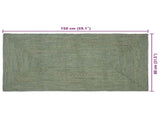 Area Rugs Olive Green 80 x 150 cm Jute 42010576