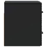 Wall-Mounted Bedside Cabinet 2 pcs Black 34.5 x 33 x 40 cm 898638