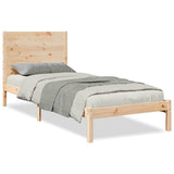 Extra Long Bed Frame without Mattress 90x210 cm Solid Wood 3309267