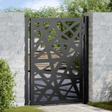 Garden Gate Black 100x125 cm Steel Light Design 4100950