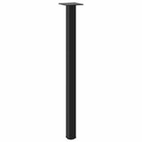 Console Table Legs 4 pcs Black 72-74 cm Steel 4012456