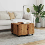 Coffee Table Old Wood 60x60x38 cm Engineered Wood 856548