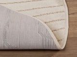 Area Rugs Round PALMERAS Beige 120 CM Polyester 42022645