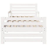 Bed Frame with Headboard White 80 x 200 cm Engineered Wood 877207