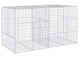 Gabion Basket with Cover 200x100x150 cm Galvanised Iron 3295214