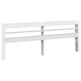 Bed Frame with Headboard White 200x200 cm Solid Wood Pine 3307072