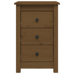 ZNTS Bedside Cabinets 2 pcs Honey Brown 40x35x61.5 cm Solid Wood Pine 813706