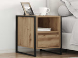 Bedside Table Artisian Oak 39.5 x 30 x 50 cm Engineered Wood 886664