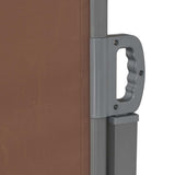 Retractable Side Awning 160x600 cm Brown 143681