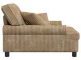 XL Armchair with Cushions Taupe 1.5 Lines Fabric 42043482