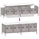 TV Cabinet White 135x39x43.5 cm Cold-rolled Steel 851309